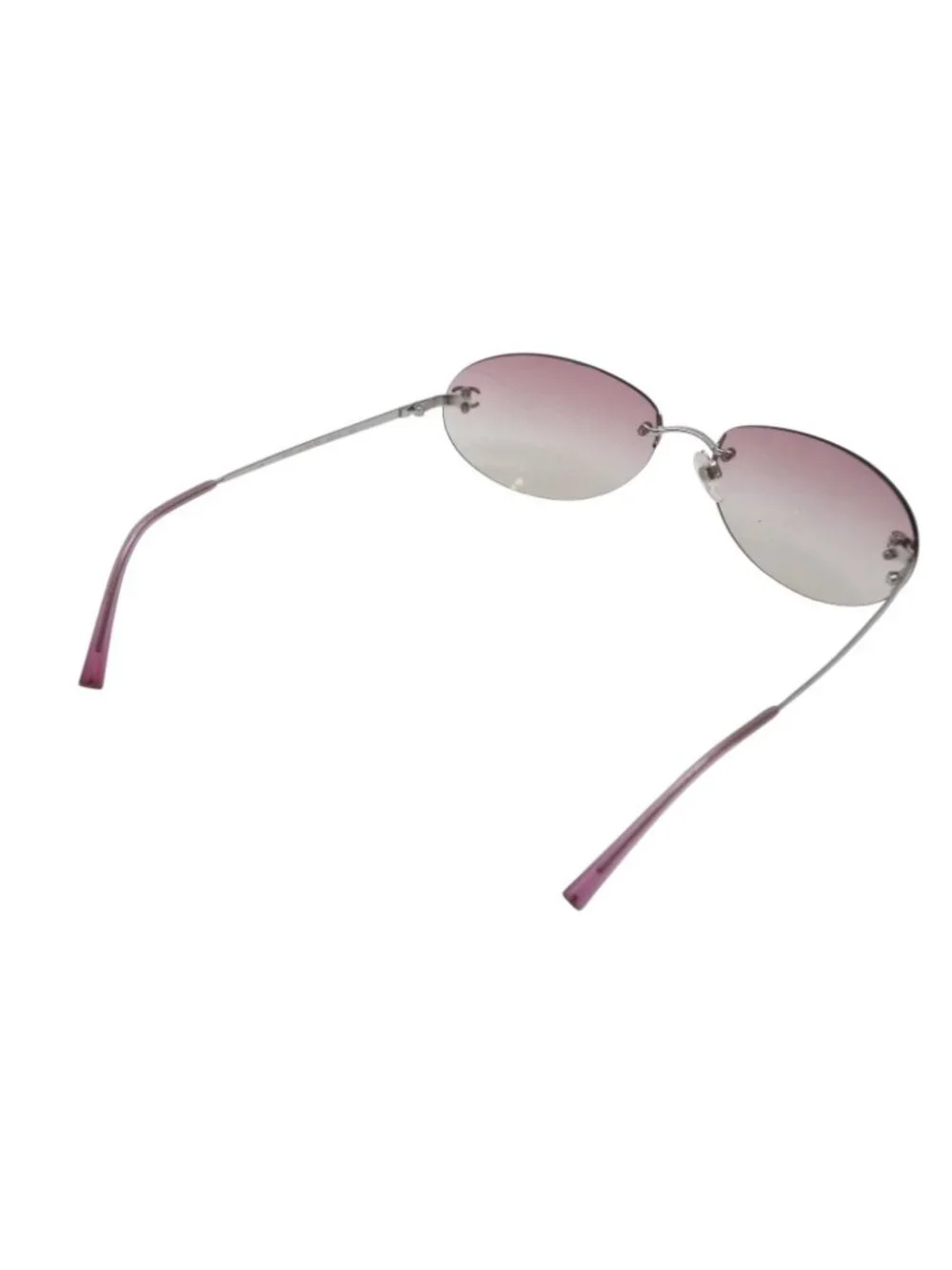 Chanel CC Logo Sunglasses Pink Acetate Eyewear